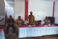 Kepala desa pematang balam pada saat kegiatan mdst ( Poto Redy Penarafflesia.com )