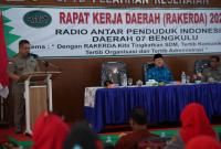 Rapat Kerja Daerah (Rakerda) Radio Antar Penduduk Indonesia (RAPI) Daerah 07 Provinsi Bengkulu, Sabtu (18/5).