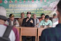 Gubernur Bengkulu Rohidin Mersyah beserta rombongan tiba untuk meninjau langsung dan memberikan bantuan, Rabu (15/5).