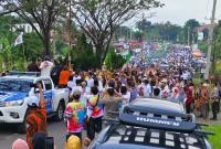 Ribuan Simpatisan dan Partai Politik iringi Erjon Daftar ke KPU Seluma 