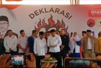 Deklarasi pasangan Ari Septia Adinata - Sumarno sebagai calon bupati dan wakil bupati Bu." Redy Penarafflesia.com"