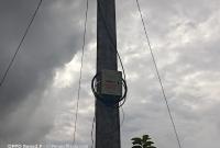 BOX WiFi : Salah satu box wifi yang berada di desa sinar Mulya untuk program penuntasan desa black spot Jumat (08/03) 