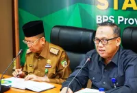 Sekda Bengkulu Isnan Fajri Bersama BPS Bahas Pertumbuhan ekonomi 2024 Foto.Dok