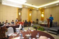 Workshop Konsolidasi Percepatan Pengakuan Masyarakat Hukum Adat Enggano yang digelar di Hotel Two K Azana, Selasa (21/5).