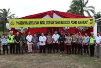 Kodim 0428/Mukomuko melakukan peninjauan sejumlah pos pengamanan Nataru dan gereja di wilayah Kabupaten Mukomuko.