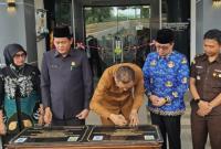 Peresmian gedung perpusatakaan daerah, Selasa (17/6/2025).