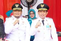 Upacara peringatan Hari Lahir Pancasila tahun 2025 di halaman kantor Walikota, Bentiting, Minggu (01/6/25).