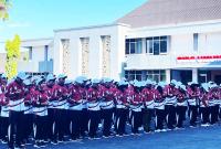 Pelepasan kontingen Provinsi Bengkulu yang akan berlaga pada Pekan Olahraga Pelajar Nasional (POPNAS) dan Pekan Paralimpik Pelajar Nasional (Peparpenas) XI Tahun 2025, Jumat (31/10).
