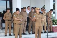 Bertindak sebagai pembina apel Bupati Bengkulu Selatan Gusnan Mulyadi  ,S.E ,M.M dan diikuti Wakil Bupati Bengkulu Selatan H Rifai Tajudin S.Sos