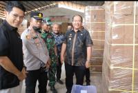Bupati Asahan Taufik Zainal Abidin Siregar SSos MSi tinjau Pabrik Pengelolahan Sabut Kelapa PT Hijau Surya Biotechindo Desa Air Joman Baru, Kecamatan Air Joman, Kamis (12/02/2026).