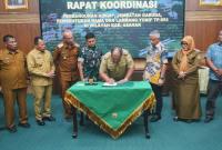 Bupati Asahan Taufik Zainal Abidin Siregar SSos MSi menyatakan dukungan penuh terhadap pembentukan Yonif TP-954
