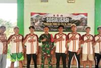 Satgas TMMD juga menggelar Turnamen Bola Voli Antar Desa se-Kecamatan Kedungadem yang sukses menyedot antusiasme ratusan warga, Minggu (19/7/2026).