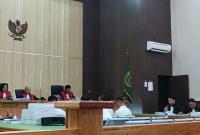 Yakup Hasibuan saat membacakan nota pembelaan terhadap Saksya Hussy dalam persidangan lanjutan di Pengadilan Tipikor Bengkulu, Rabu (29/4/2026). (Agung/PenaRafflesia.Com)