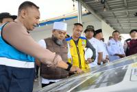 Gubernur Bengkulu Helmi Hasan meninjau langsung progres pembangunan Sekolah Rakyat di Kelurahan Sukarami, Kecamatan Selebar, Kota Bengkulu, Rabu (8/7). 
