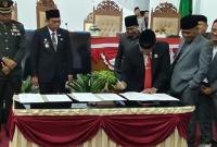 Dewan Perwakilan Rakyat Daerah (DPRD) Kabupaten Seluma gelar Rapat di ruang sidang Paripurna DPRD dengan Agenda Penyampaian Kesepakatan bersama antara Eksekutif dan Legislatif tentang KUA-PPAS tahun 2027.